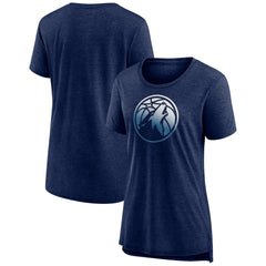 Minnesota Timberwolves Women's Gradient Logo Tri-Blend T-Shirt
