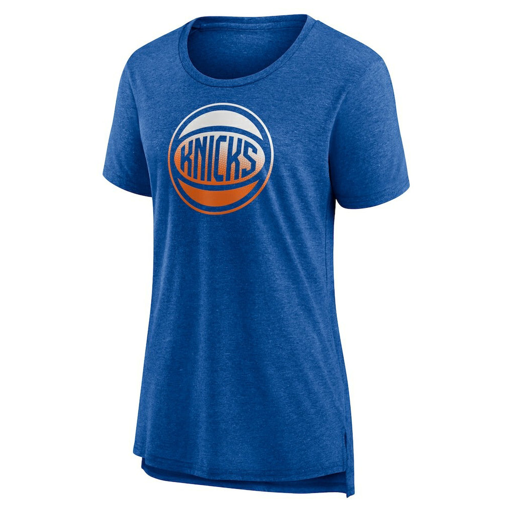 New York Knicks Women's Gradient Logo Tri-Blend T-Shirt