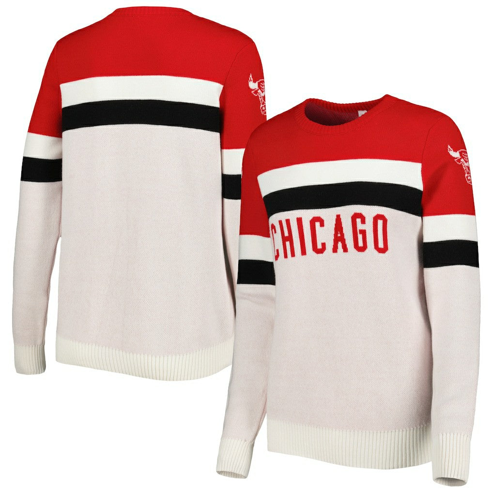 Chicago Bulls Lusso Women's Dominique Pullover Sweater