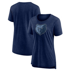Memphis Grizzlies Women's Distressed Logo Tri-Blend T-Shirt
