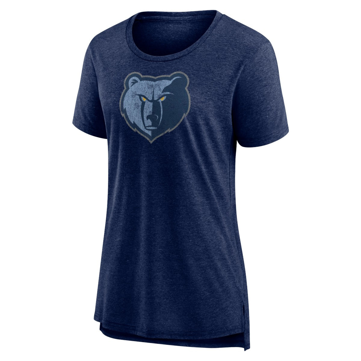 Memphis Grizzlies Women's Distressed Logo Tri-Blend T-Shirt