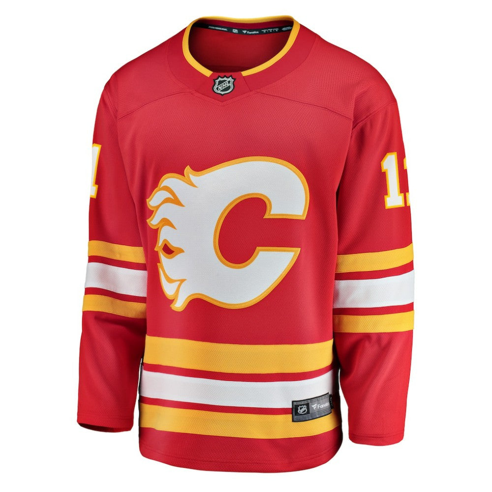 NHL Mikael Backlund Calgary Flames Fanatics Home Breakaway Player Jersey