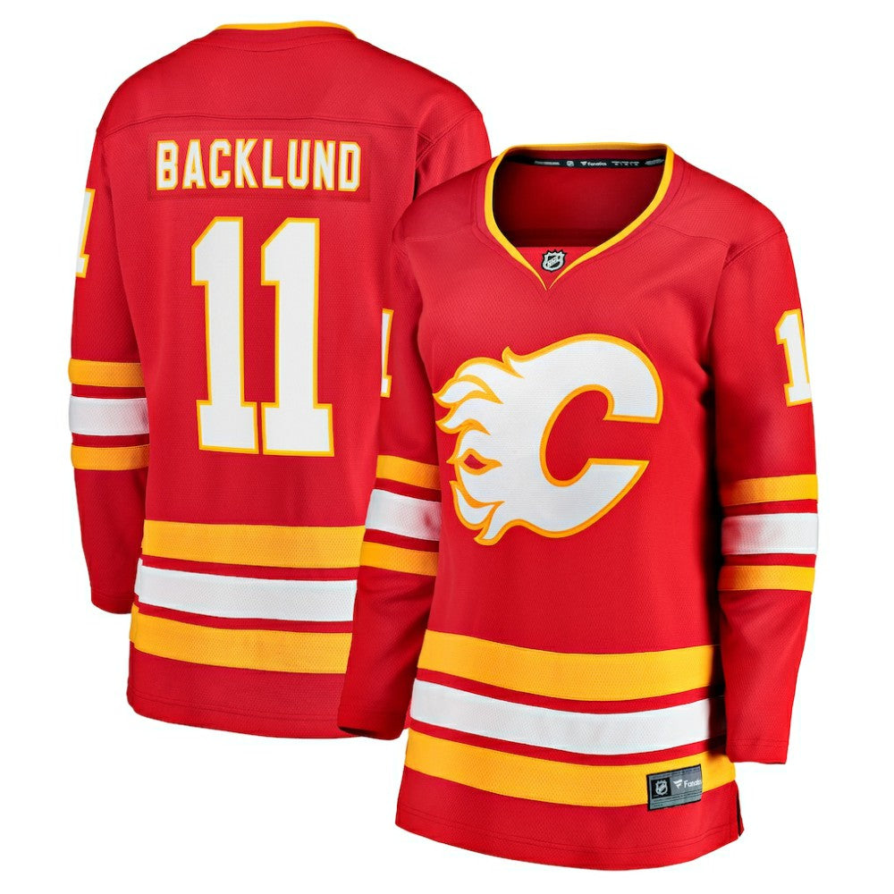 NHL Mikael Backlund Calgary Flames Fanatics Women's Home Team Breakaway Player Jersey