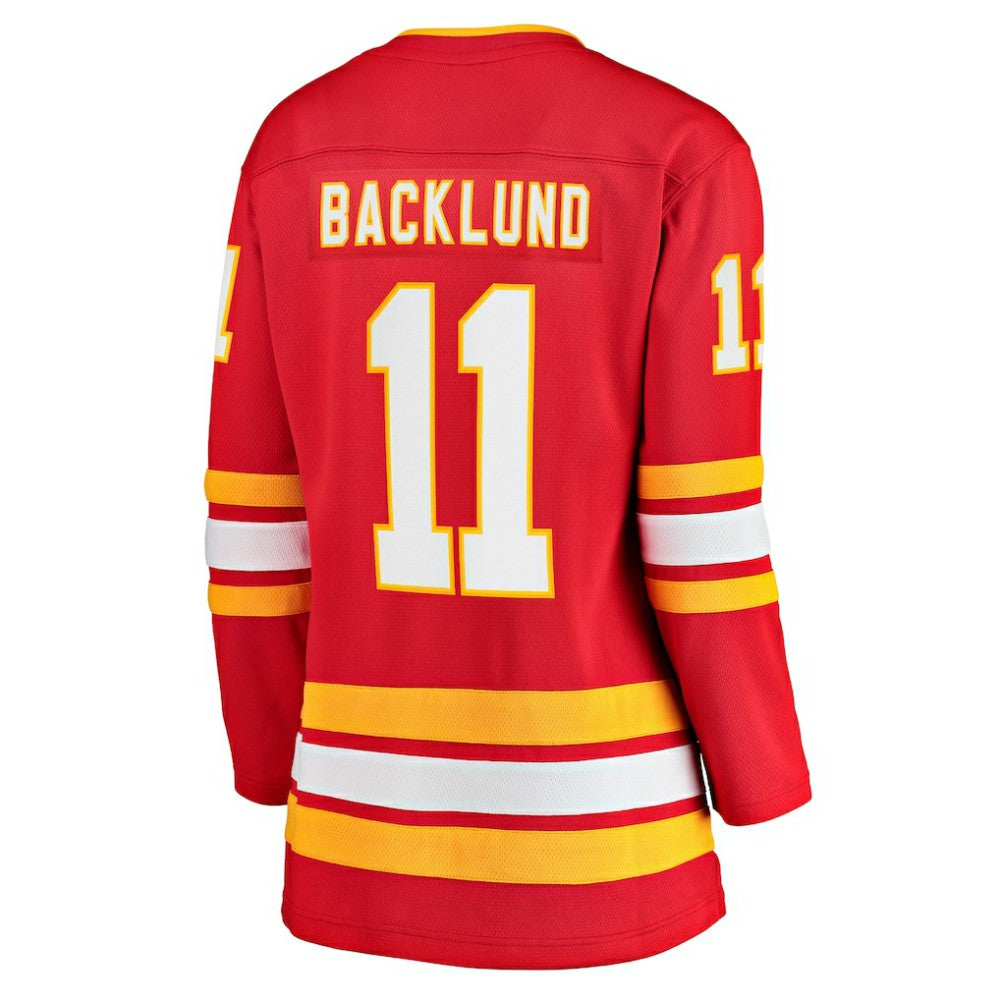 NHL Mikael Backlund Calgary Flames Fanatics Women's Home Team Breakaway Player Jersey