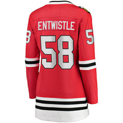 NHL MacKenzie Entwistle Chicago Blackhawks Fanatics Women's Home Breakaway Player Jersey