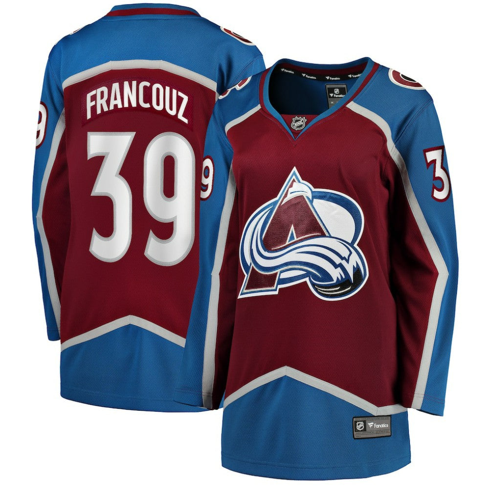 NHL Pavel Francouz Colorado Avalanche Fanatics Women's Home Breakaway Player Jersey
