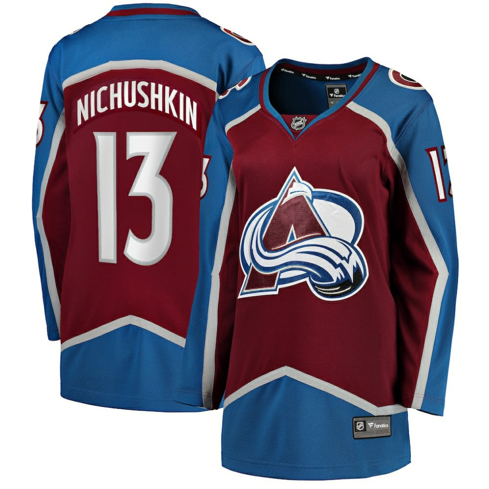 NHL Valeri Nichushkin Colorado Avalanche Fanatics Women's Home Breakaway Player Jersey