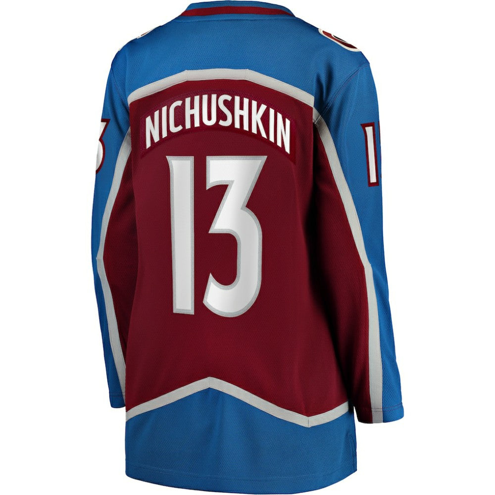 NHL Valeri Nichushkin Colorado Avalanche Fanatics Women's Home Breakaway Player Jersey