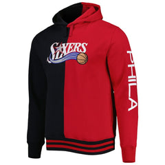 Mitchell & Ness Philadelphia 76ers Big & Tall Hardwood Classics Split Pullover Hoodie