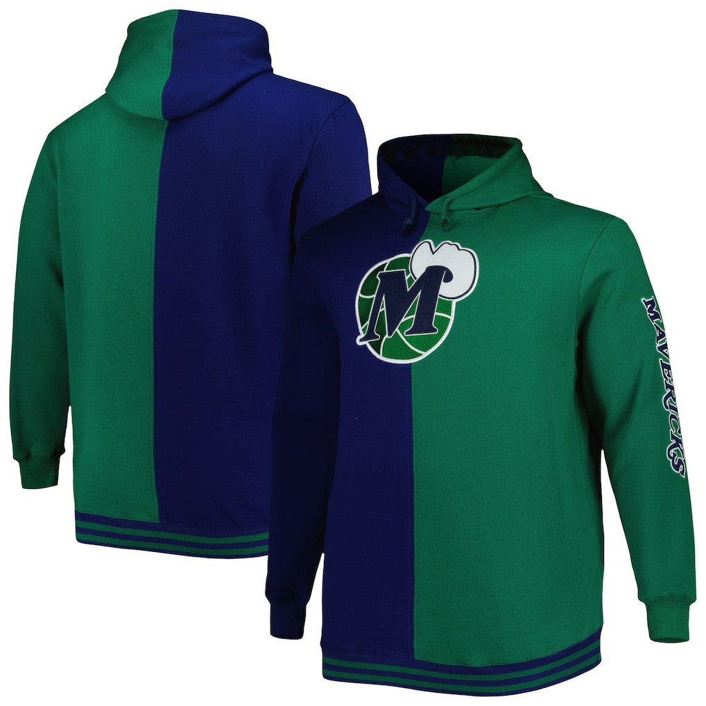 Mitchell & Ness Dallas Mavericks Hardwood Classics Big & Tall Hardwood Classics Split Pullover Hoodie sale