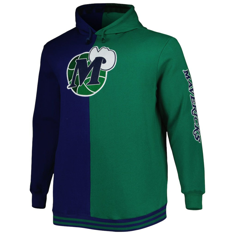 Mitchell & Ness Dallas Mavericks Hardwood Classics Big & Tall Hardwood Classics Split Pullover Hoodie sale