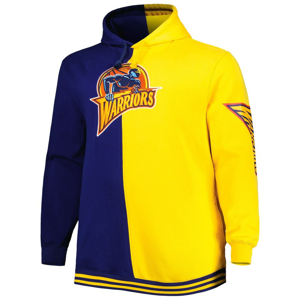 Mitchell & Ness Golden State Warriors Big & Tall Hardwood Classics Split Pullover Hoodie sale