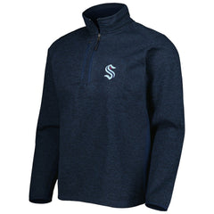NHL Seattle Kraken Antigua Course Quarter-Zip Jacket