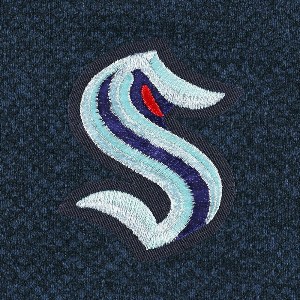 NHL Seattle Kraken Antigua Course Quarter-Zip Jacket