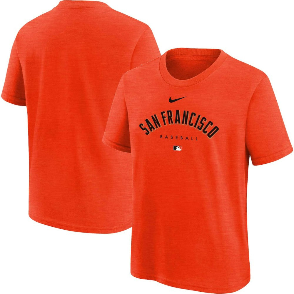 Orange San Francisco Giants Nike Youth Authentic Collection Early Work Tri-Blend T-Shirt