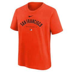 Orange San Francisco Giants Nike Youth Authentic Collection Early Work Tri-Blend T-Shirt