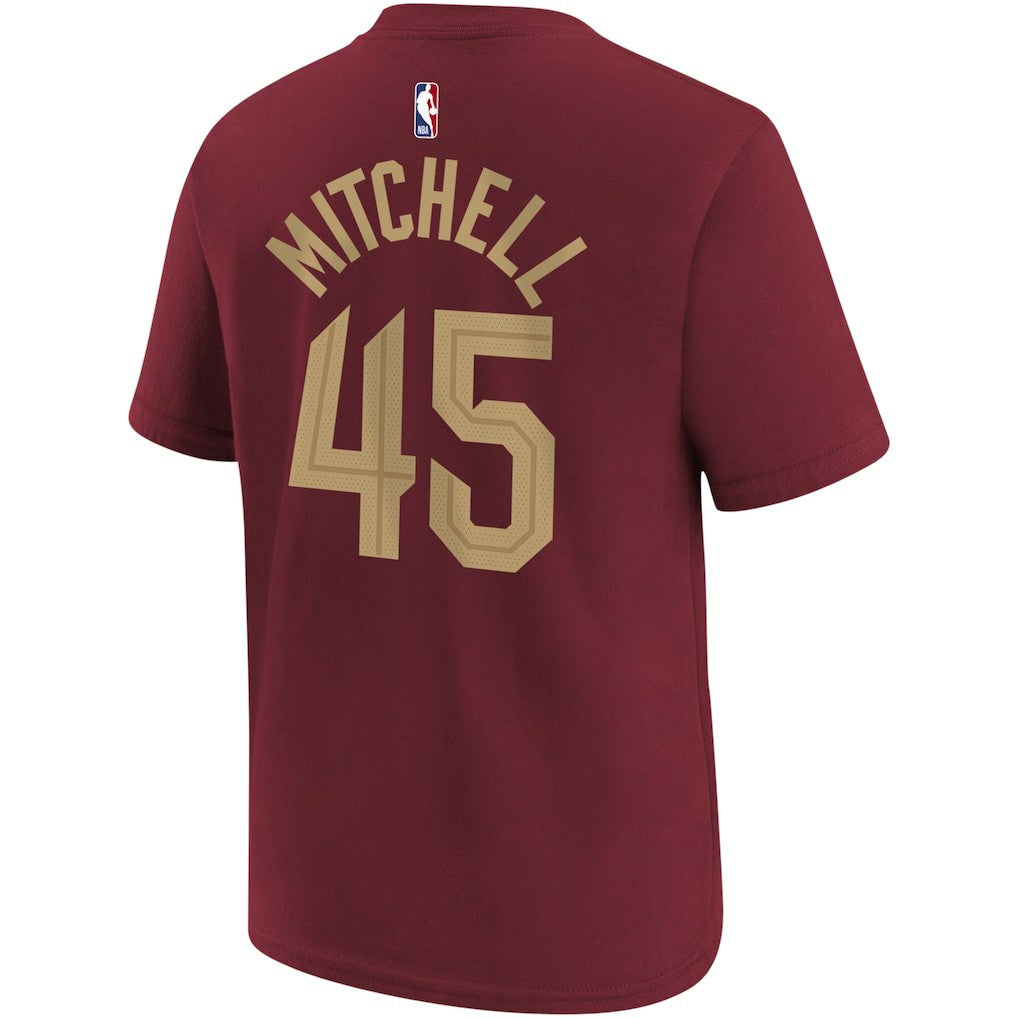 Nike Donovan Mitchell Cleveland Cavaliers Youth Icon Edition Name & Number T-Shirt sale