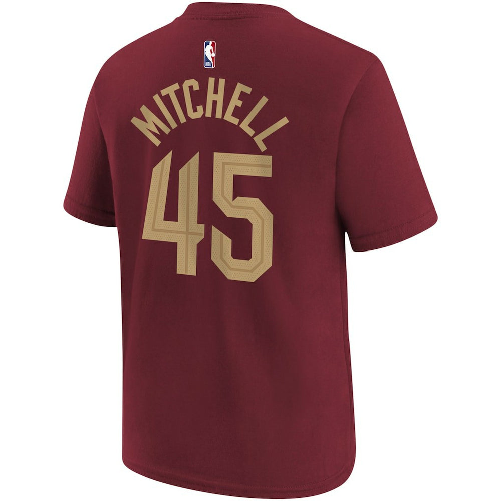 Nike Donovan Mitchell Cleveland Cavaliers Youth Icon Edition Name & Number T-Shirt sale
