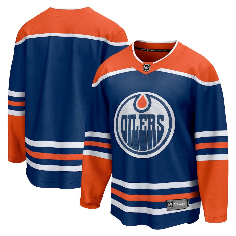 NHL Edmonton Oilers Fanatics Home Breakaway Blank Jersey