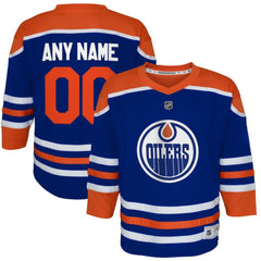 NHL Edmonton Oilers Youth Home Replica Custom Jersey
