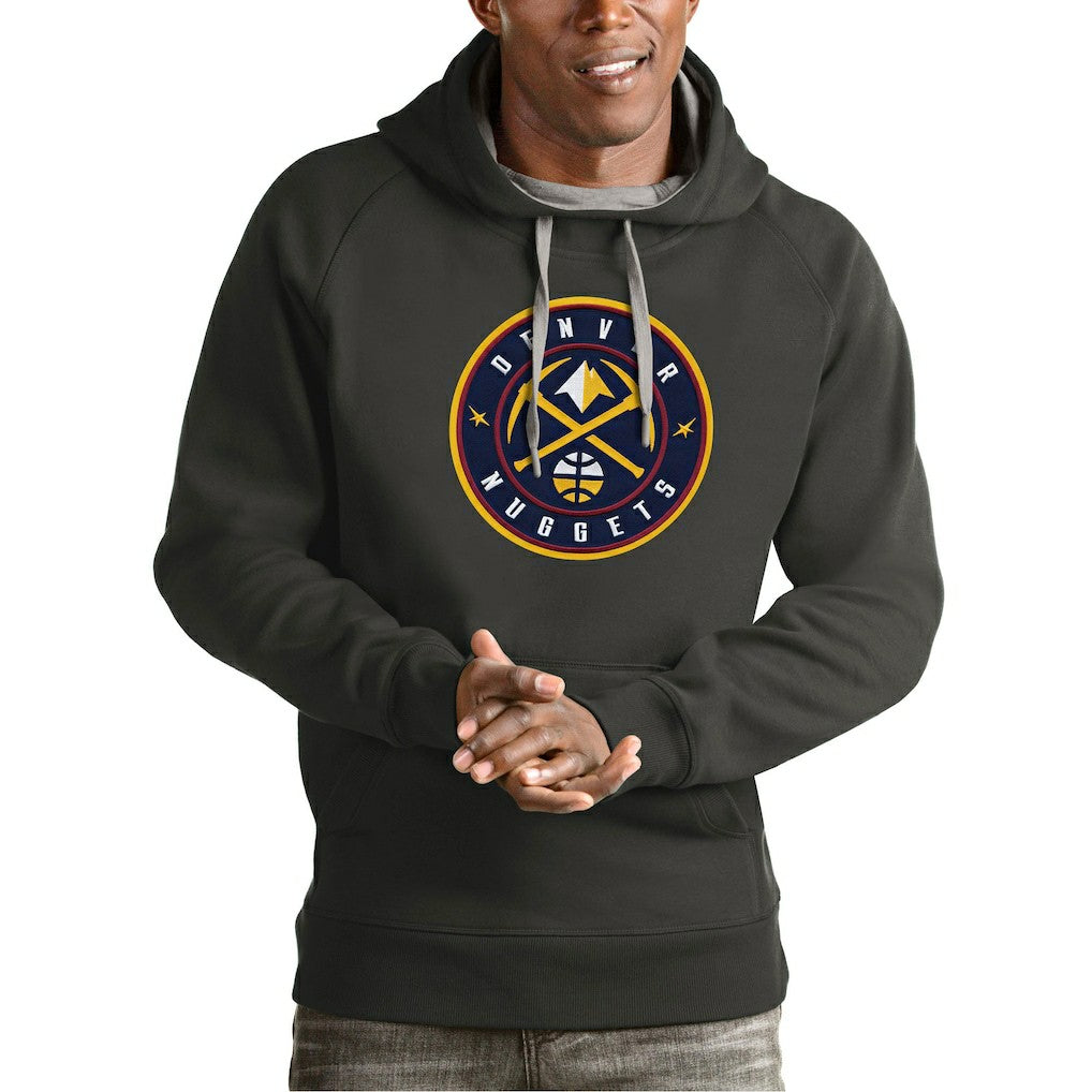 Denver Nuggets Antigua Team Logo Victory Pullover Hoodie sale