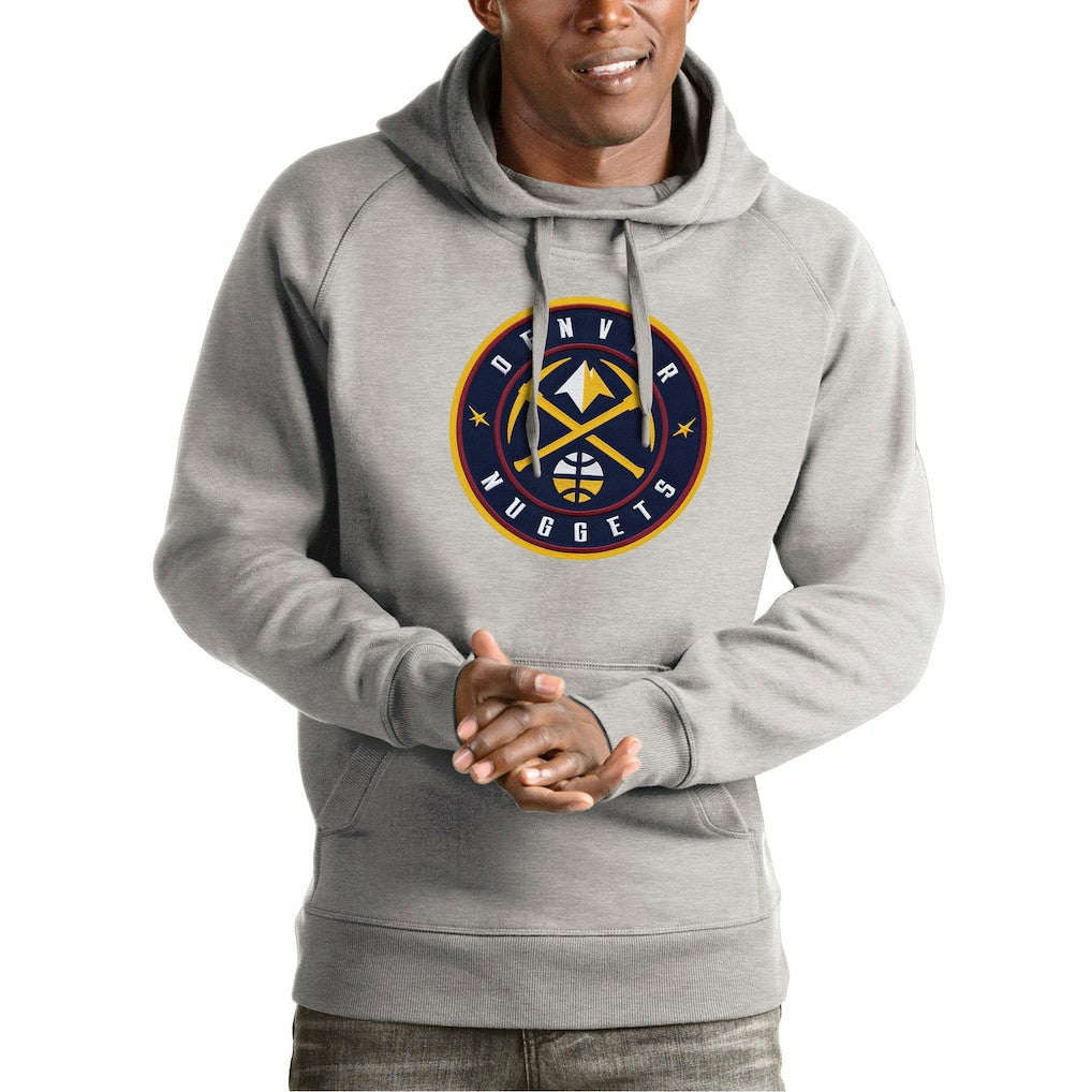 Denver Nuggets Antigua Team Logo Victory Pullover Hoodie sale