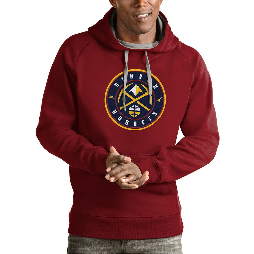 Denver Nuggets Antigua Team Logo Victory Pullover Hoodie sale