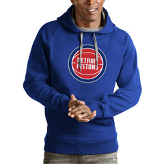Detroit Pistons Antigua Team Logo Victory Pullover Hoodie sale