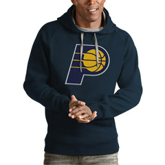 Indiana Pacers Antigua Team Logo Victory Pullover Hoodie