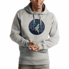 Minnesota Timberwolves Antigua Team Logo Victory Pullover Hoodie