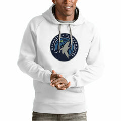 Minnesota Timberwolves Antigua Team Logo Victory Pullover Hoodie