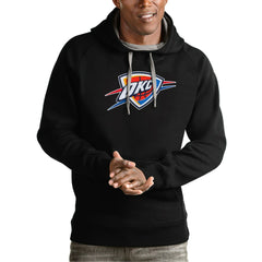 Oklahoma City Thunder Antigua Team Logo Victory Pullover Hoodie
