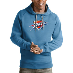 Oklahoma City Thunder Antigua Team Logo Victory Pullover Hoodie