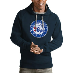 Philadelphia 76ers Antigua Team Logo Victory Pullover Hoodie
