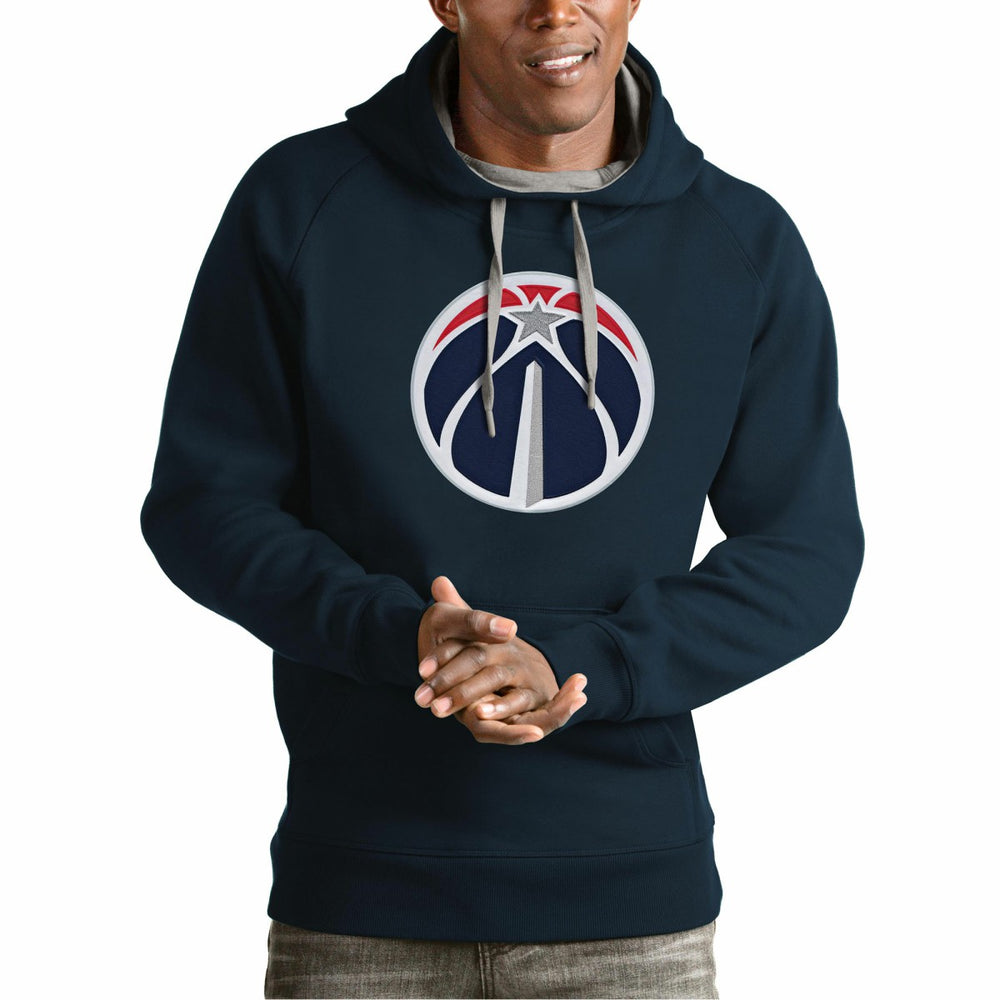 Washington Wizards Antigua Team Logo Victory Pullover Hoodie