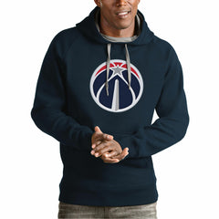 Washington Wizards Antigua Team Logo Victory Pullover Hoodie