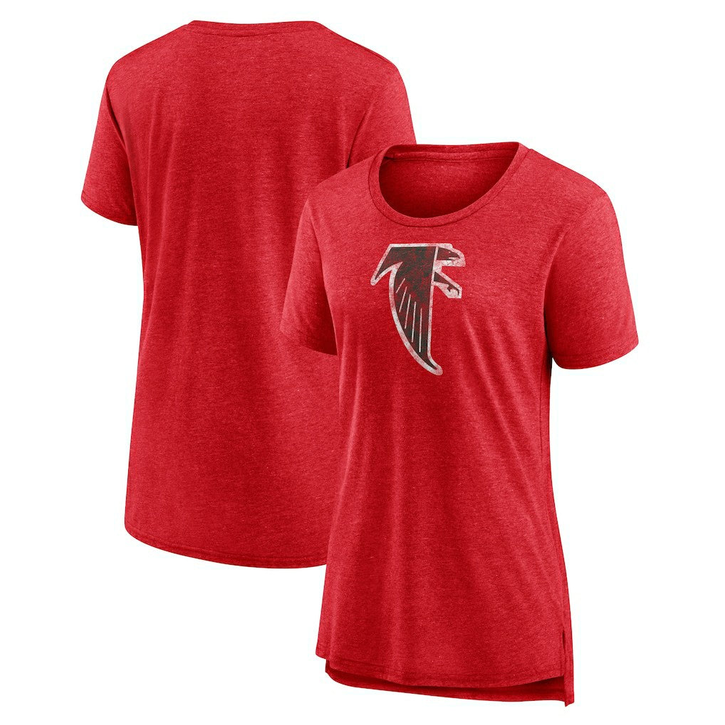 Women's Throwback Team Logo Tri-Blend T-Shirt - Atlanta Falcons T-shirts