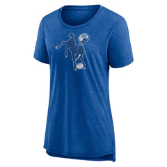 Women's Throwback Team Logo Tri-Blend T-Shirt - Indianapolis Colts T-shirts