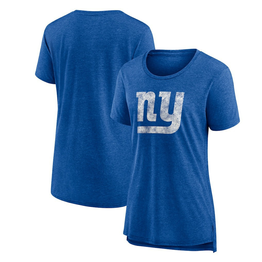 Women's Throwback Team Logo Tri-Blend T-Shirt - New York Giants T-shirts