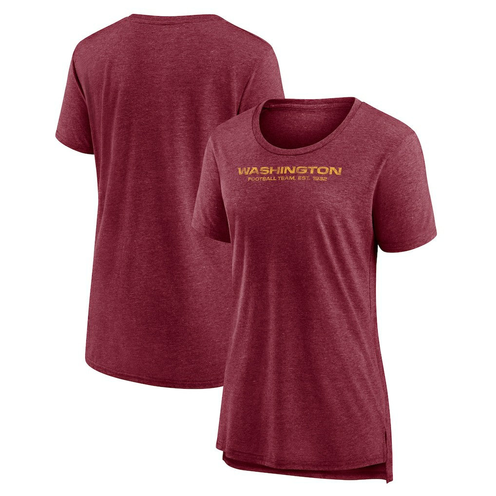 Women's Throwback Team Logo Tri-Blend T-Shirt - Washington Commanders T-shirts