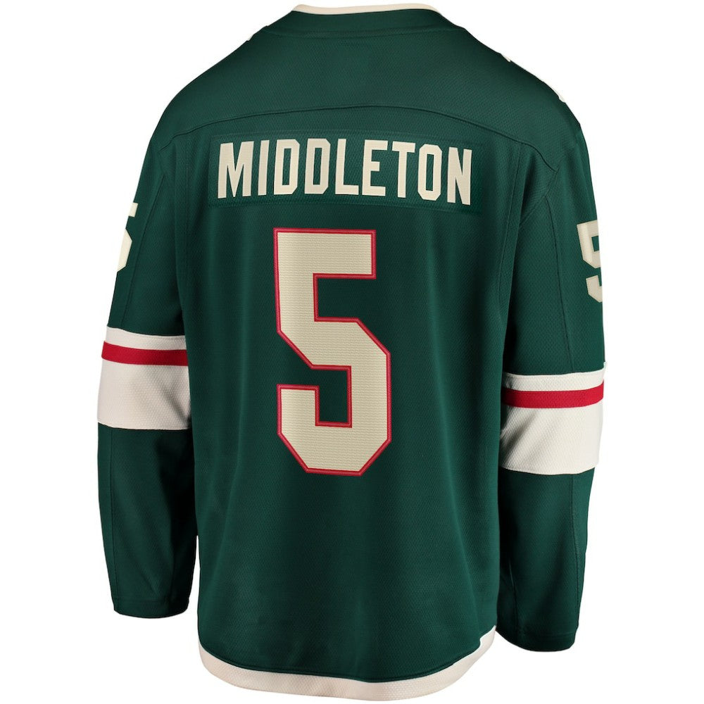 NHL Jake Middleton Minnesota Wild Fanatics Home Breakaway Player Jersey