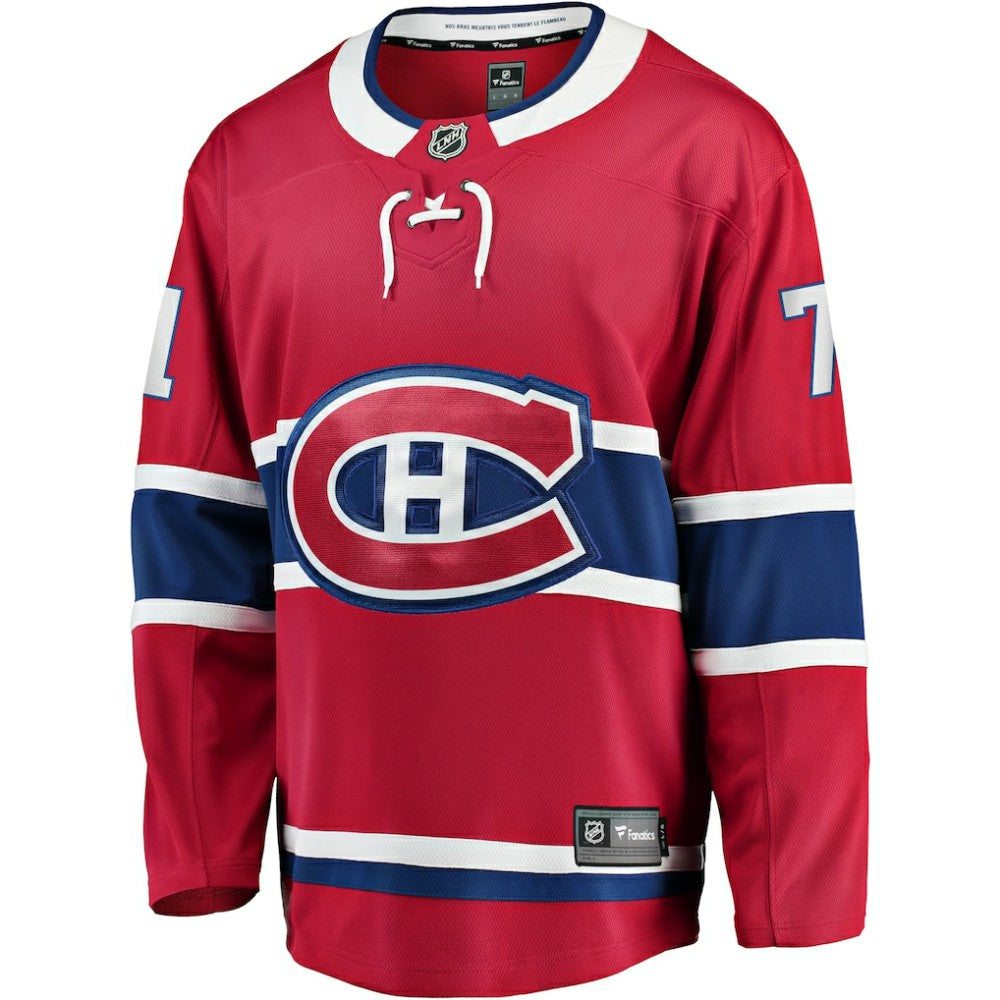 NHL Jake Evans Montreal Canadiens Fanatics Home Breakaway Player Jersey