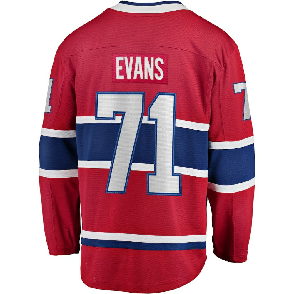 NHL Jake Evans Montreal Canadiens Fanatics Home Breakaway Player Jersey