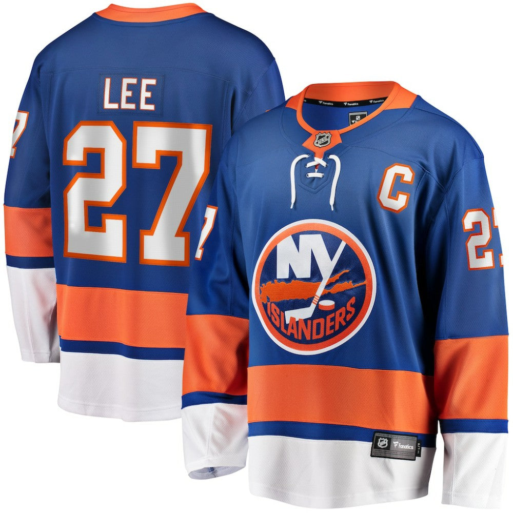 NHL Anders Lee New York Islanders Fanatics Home Captain Patch Breakaway Player Jersey