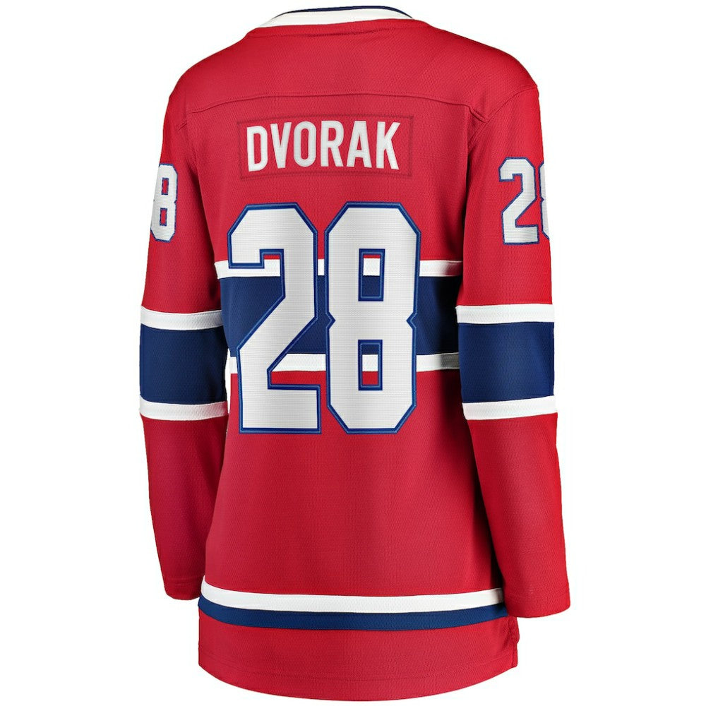 NHL Christian Dvorak Montreal Canadiens Fanatics Women's Home Breakaway Player Jersey