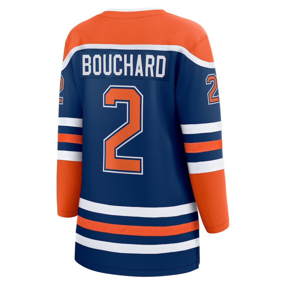 NHL Evan Bouchard Edmonton Oilers Fanatics Women's Home Breakaway Player Jersey