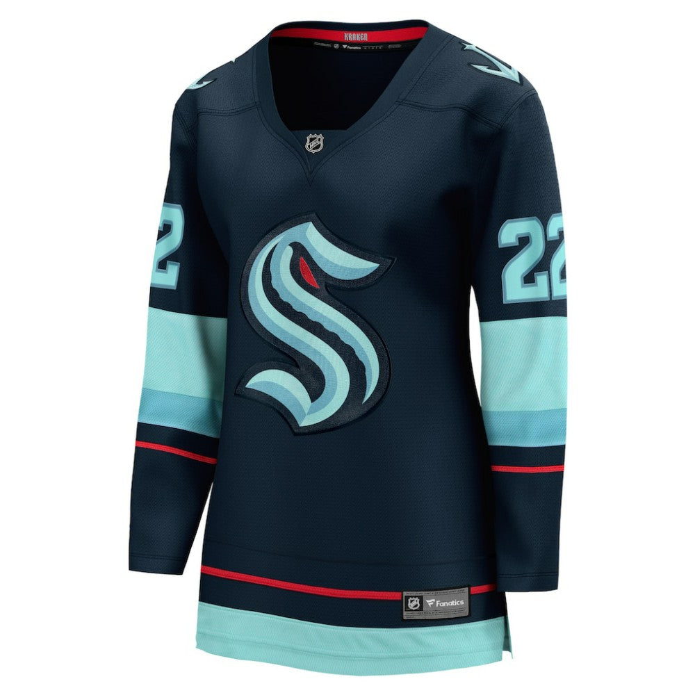 NHL Oliver Bjorkstrand Seattle Kraken Fanatics Women's Home Breakaway Player Jersey