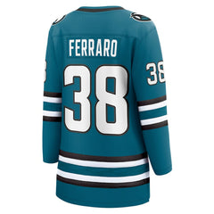 NHL Mario Ferraro San Jose Sharks Fanatics Women's Home Breakaway Player Jersey