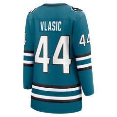 NHL Marc-Edouard Vlasic San Jose Sharks Fanatics Women's Home Breakaway Player Jersey