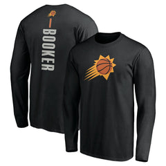 Devin Booker Phoenix Suns Playmaker Name & Number Long Sleeve T-Shirt